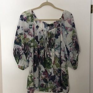 Floral top and pink tank